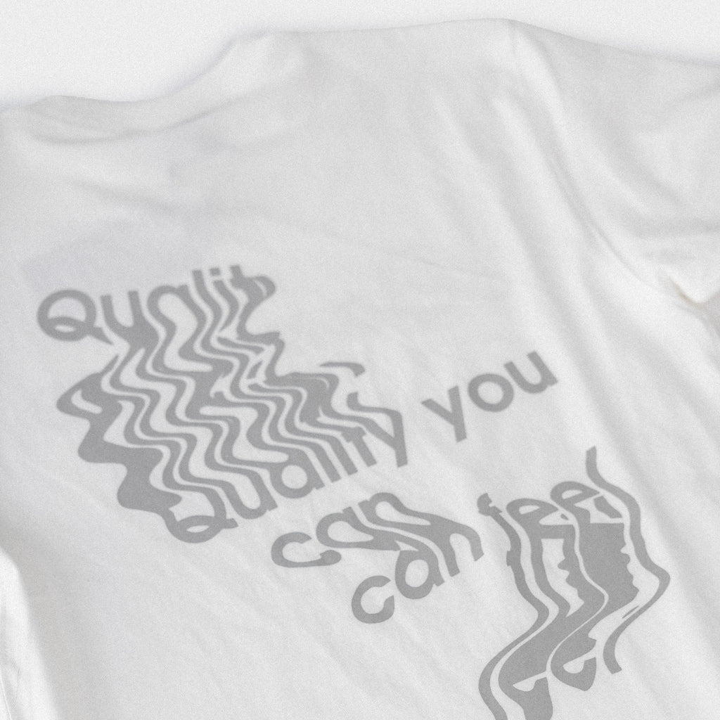 Drip Tee - White/Gray