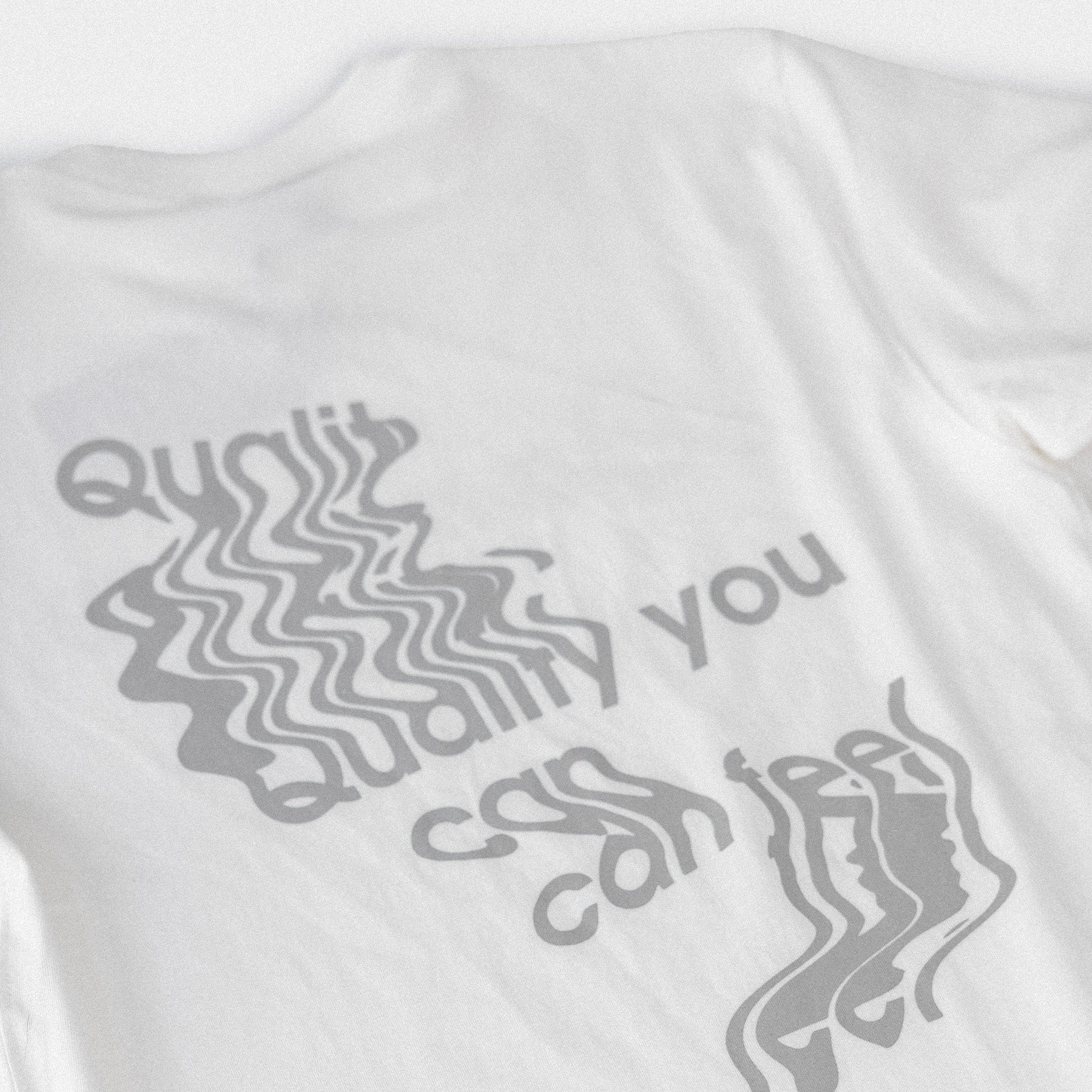 Drip Tee - White/Gray