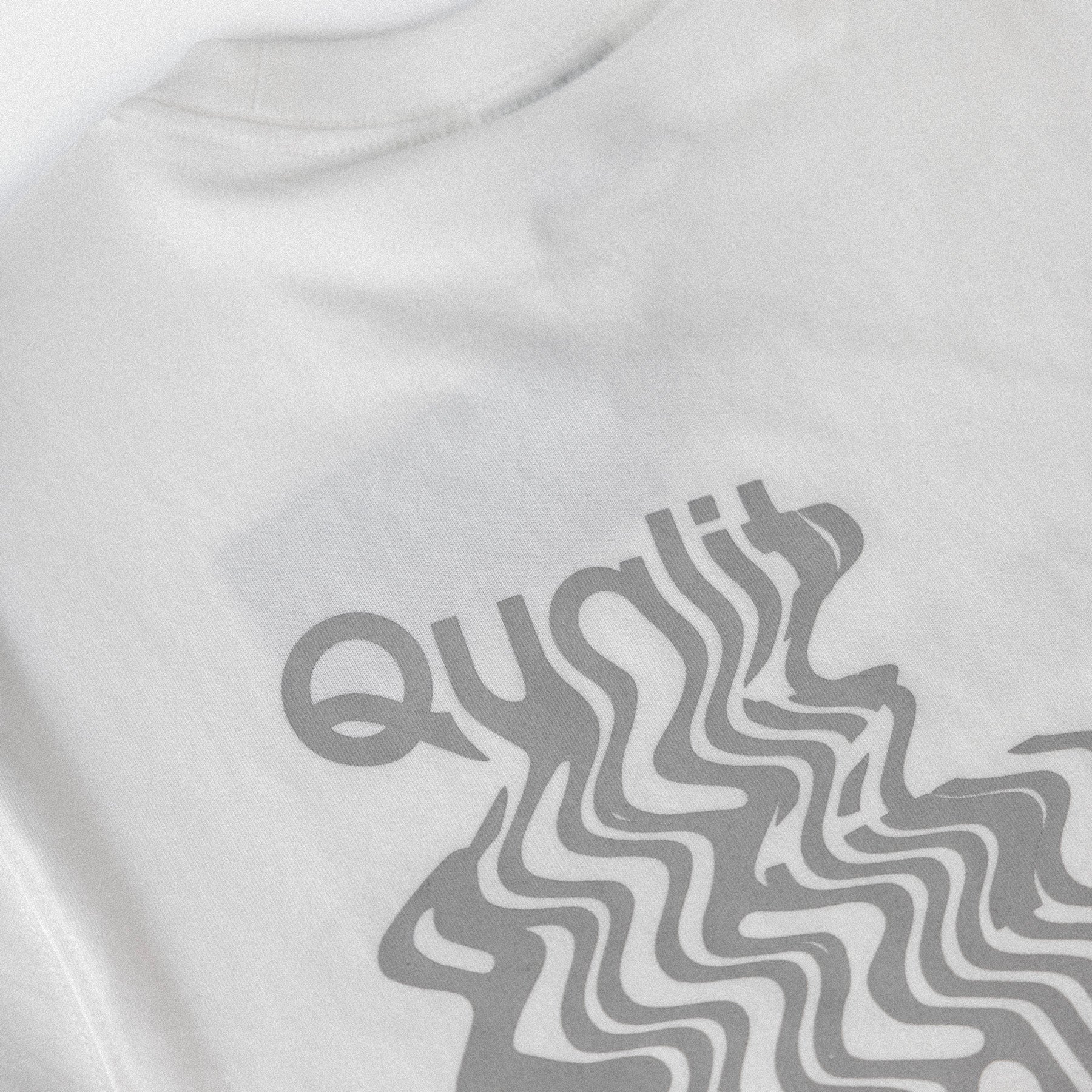 Drip Tee - White/Gray