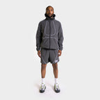 D-Tec Reflective Track Shorts - Charcoal
