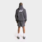 D-Tec Reflective Track Shorts - Charcoal