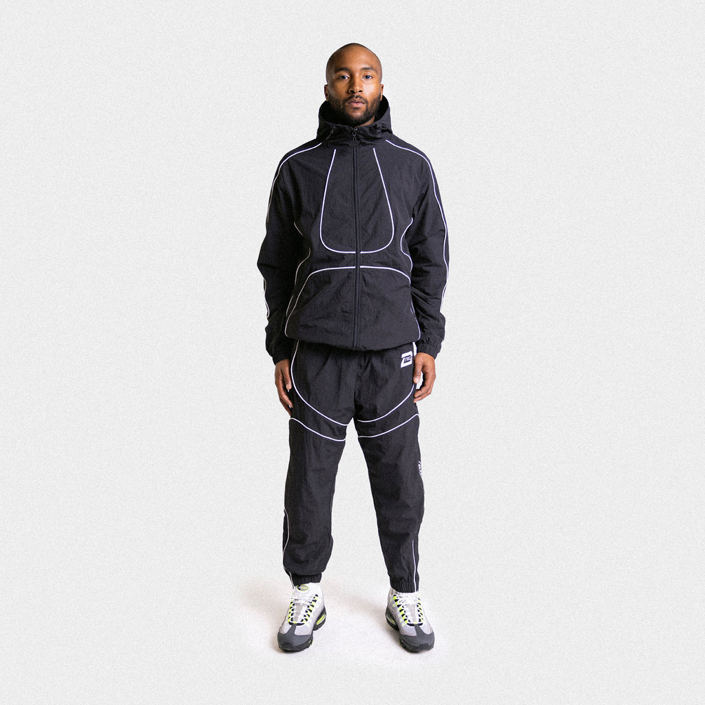 D-Tec Reflective Track Jacket - Black