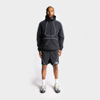 D-Tec Reflective Track Shorts - Black