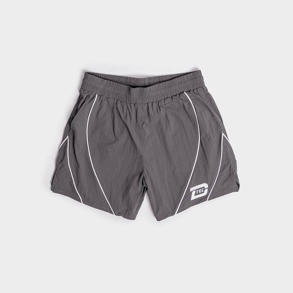 D-Tec Reflective Track Shorts - Charcoal