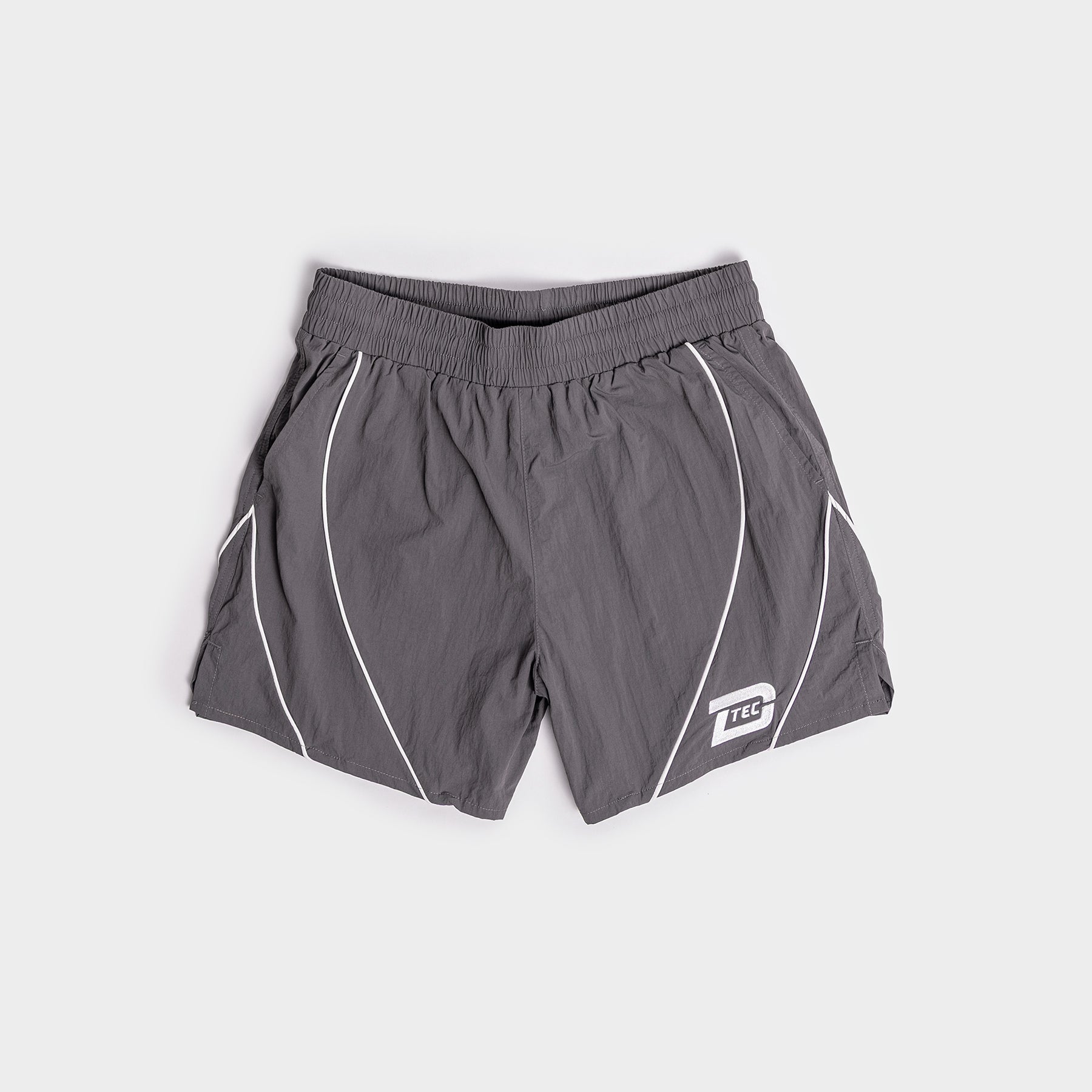 D-Tec Reflective Track Shorts - Charcoal