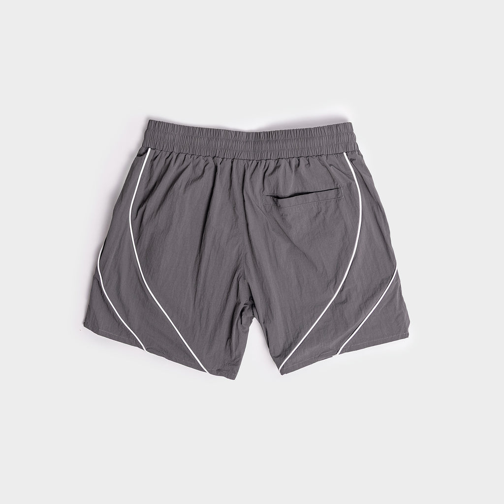 D-Tec Reflective Track Shorts - Charcoal