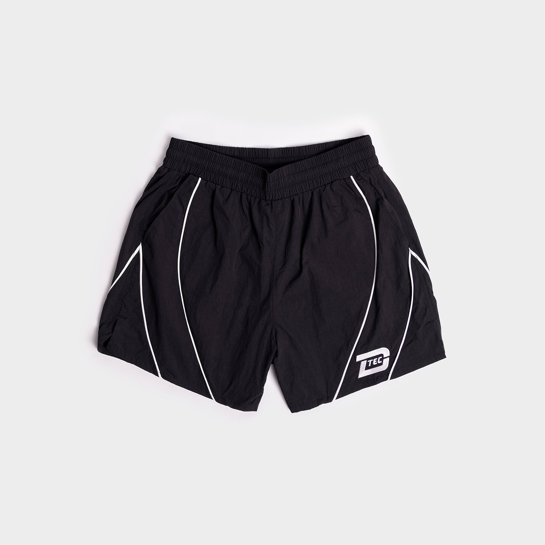 D-Tec Reflective Track Shorts - Black