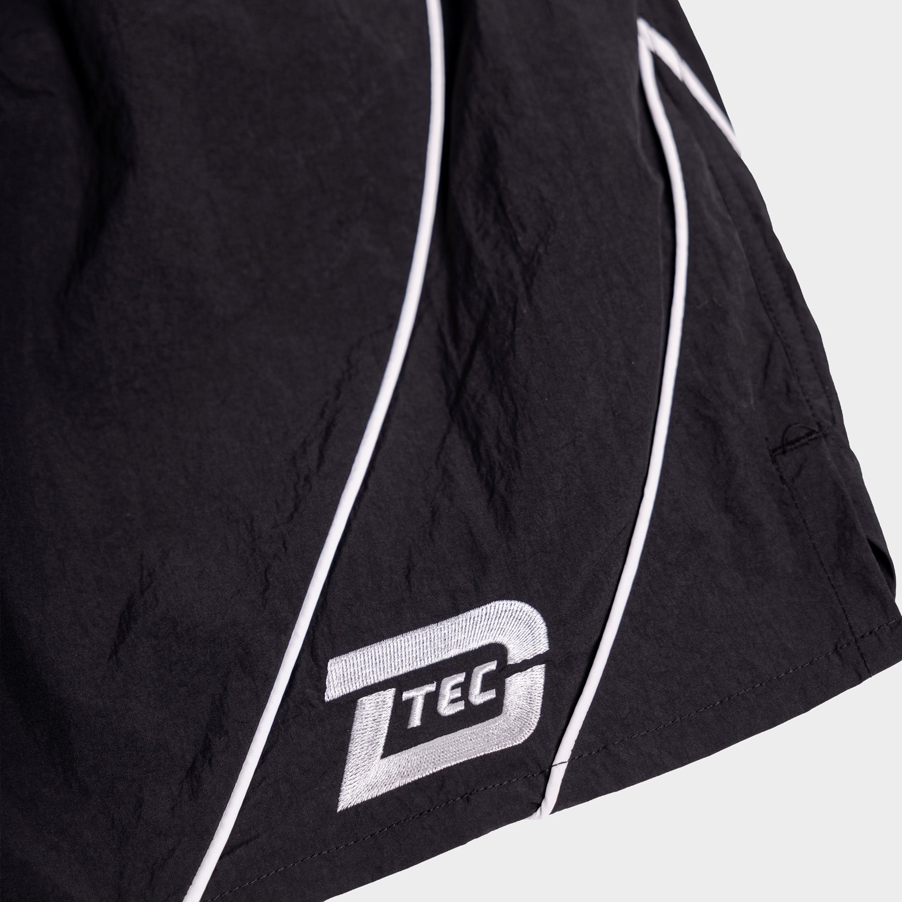 D-Tec Reflective Track Shorts - Black