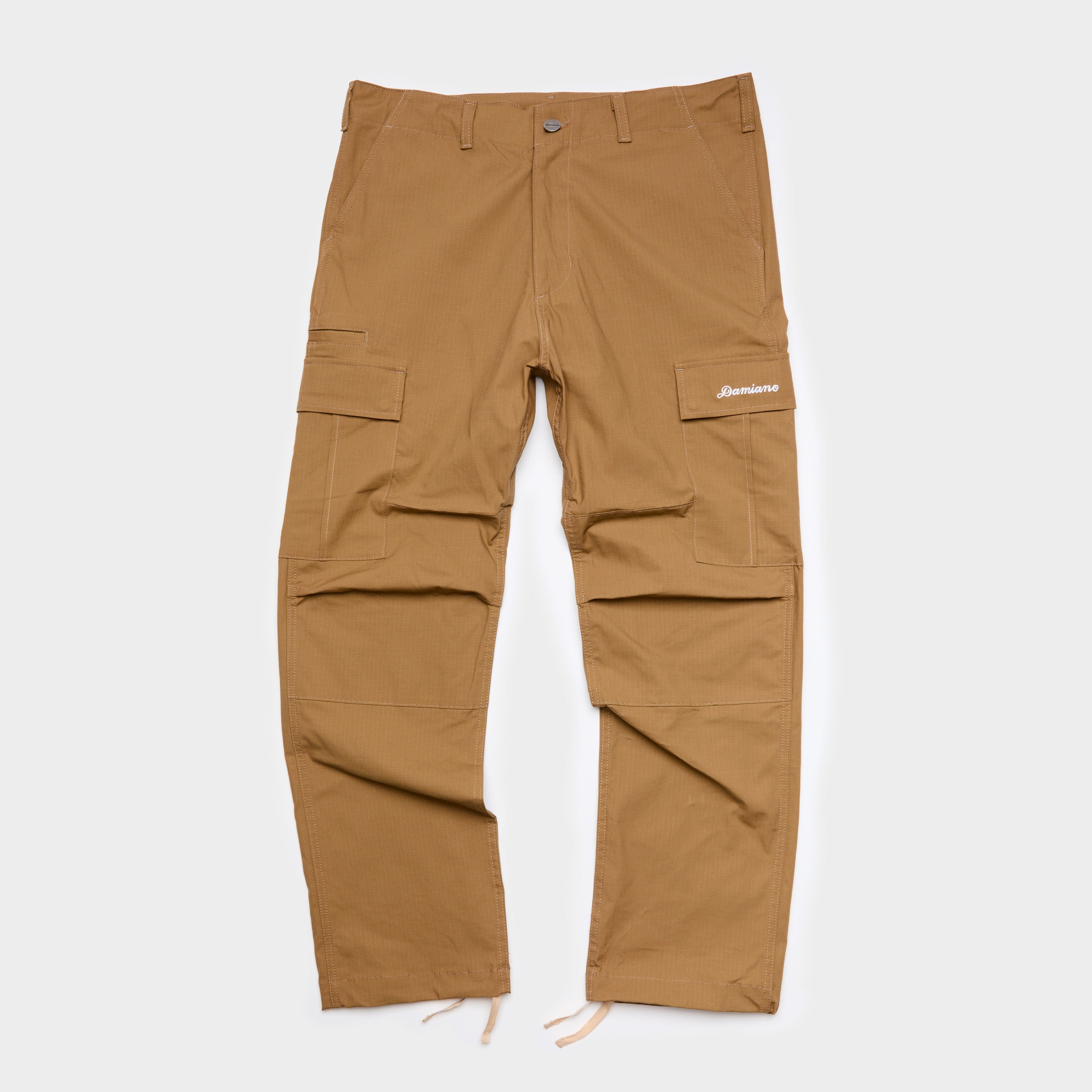 tan brown cargo pants cargos luxury streetwear damiano clothing carhartt new york city high quality