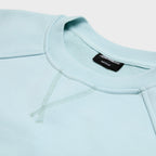 Light powder blue crewneck sweatshirt hoodie men’s streetwear high quality Damiano clothing Cotton