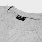 heather gray crewneck sweatshirt high quality cotton damiano clothing luxury streetwear heavyweight men's style fashion new york city