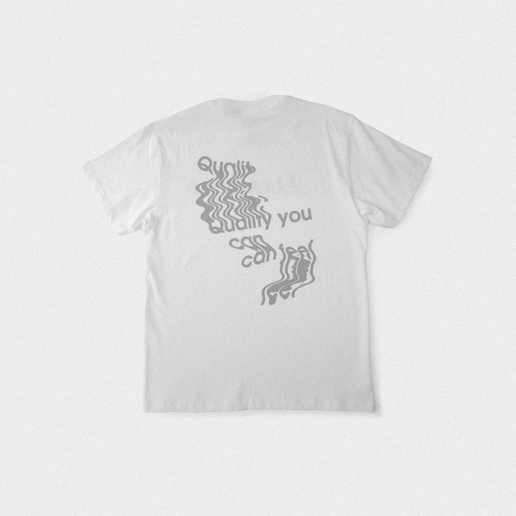 Drip Tee - White/Gray