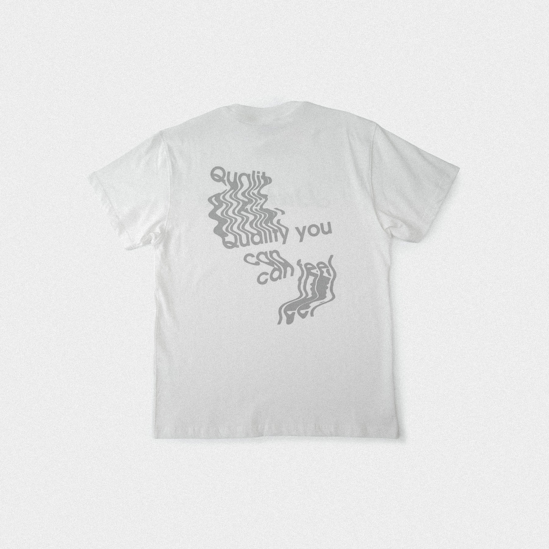 Drip Tee - White/Gray