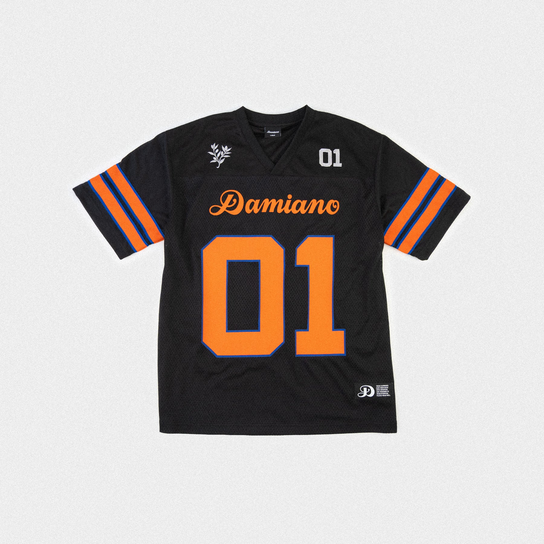 Football Jersey - Black/Orange