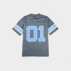 Football Jersey - Gray/Pacific Blue