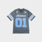Football Jersey - Gray/Pacific Blue