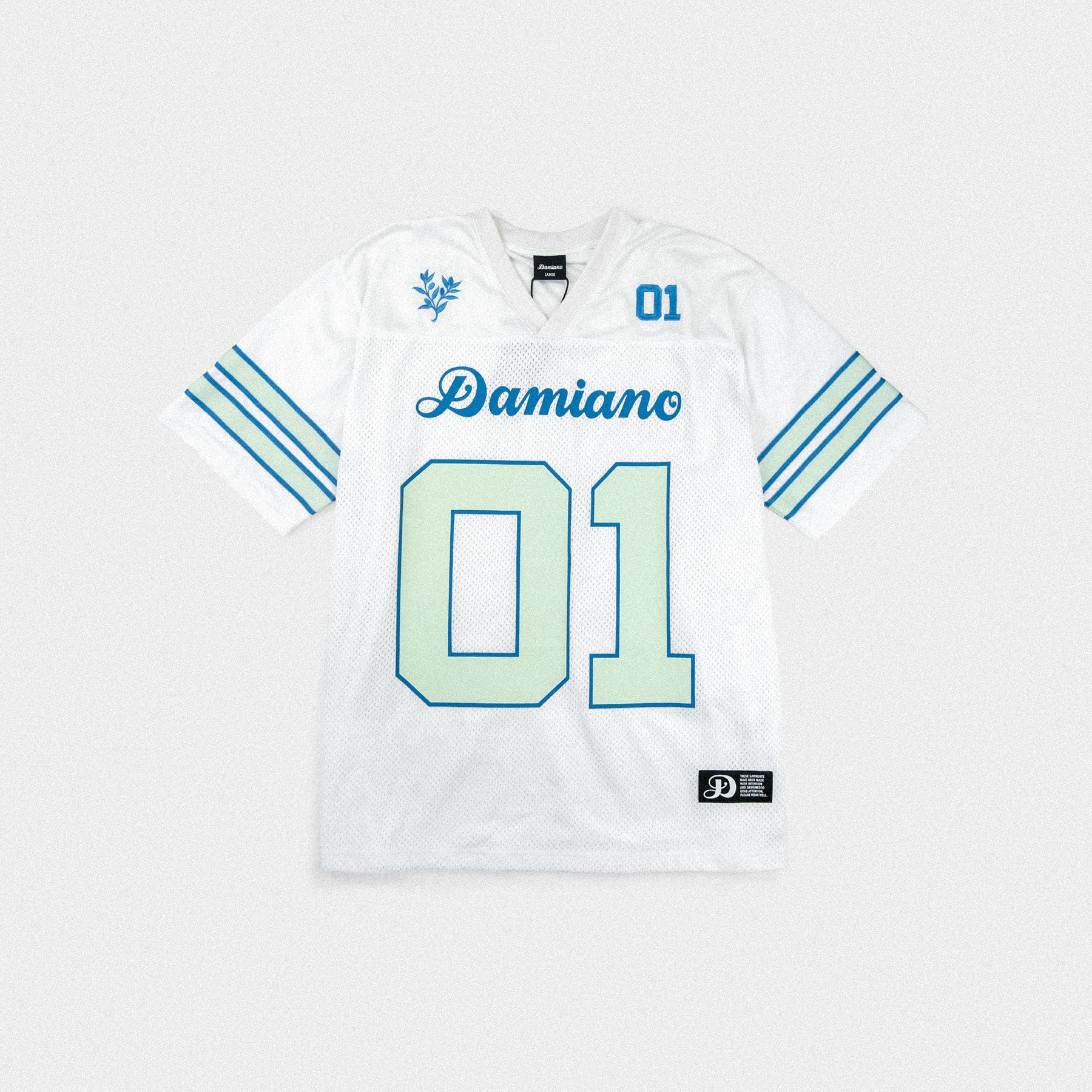 Football Jersey - White/Mint