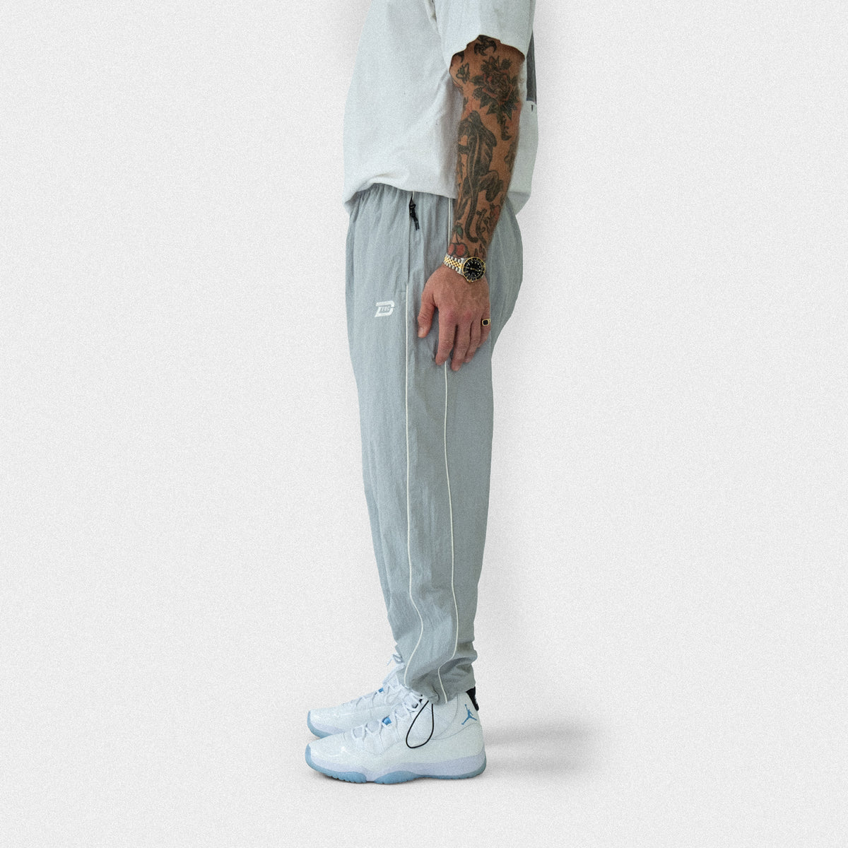 D-Tec Nylon Track Pant - Glacier
