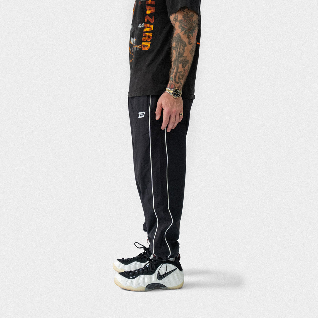 D-Tec Nylon Track Pant - Black