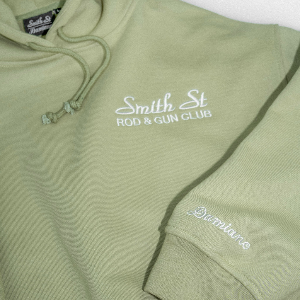 Smith Street x Damiano Ultra Heavyweight Hoodie - Sage Green