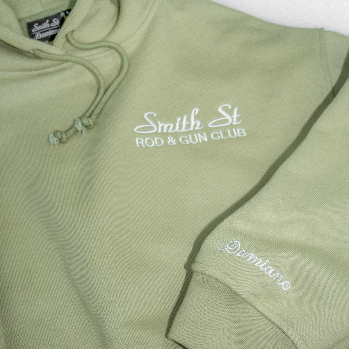Smith Street x Damiano Ultra Heavyweight Hoodie - Sage Green