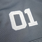 Football Jersey - Gray/Pacific Blue