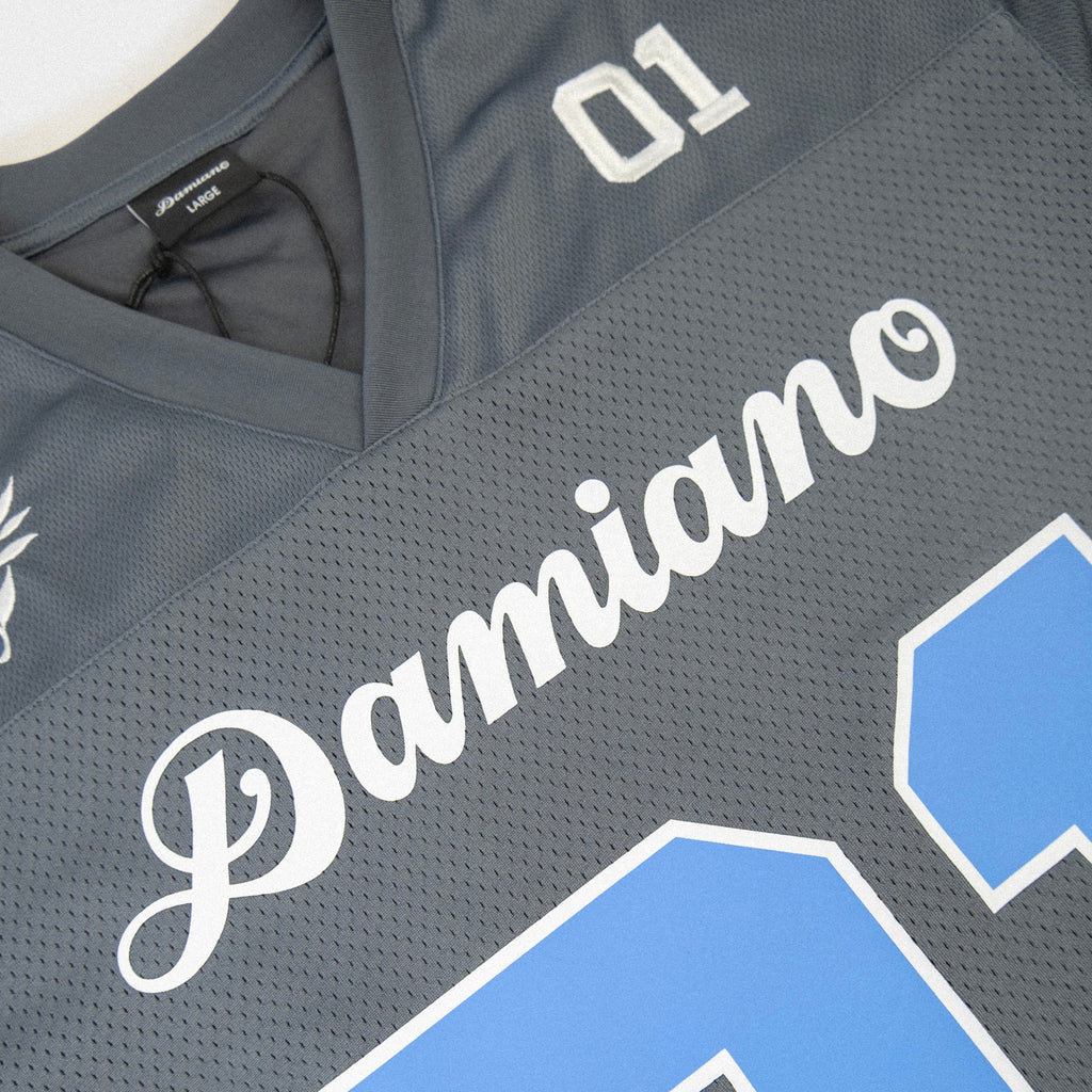Football Jersey - Gray/Pacific Blue