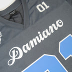 Football Jersey - Gray/Pacific Blue