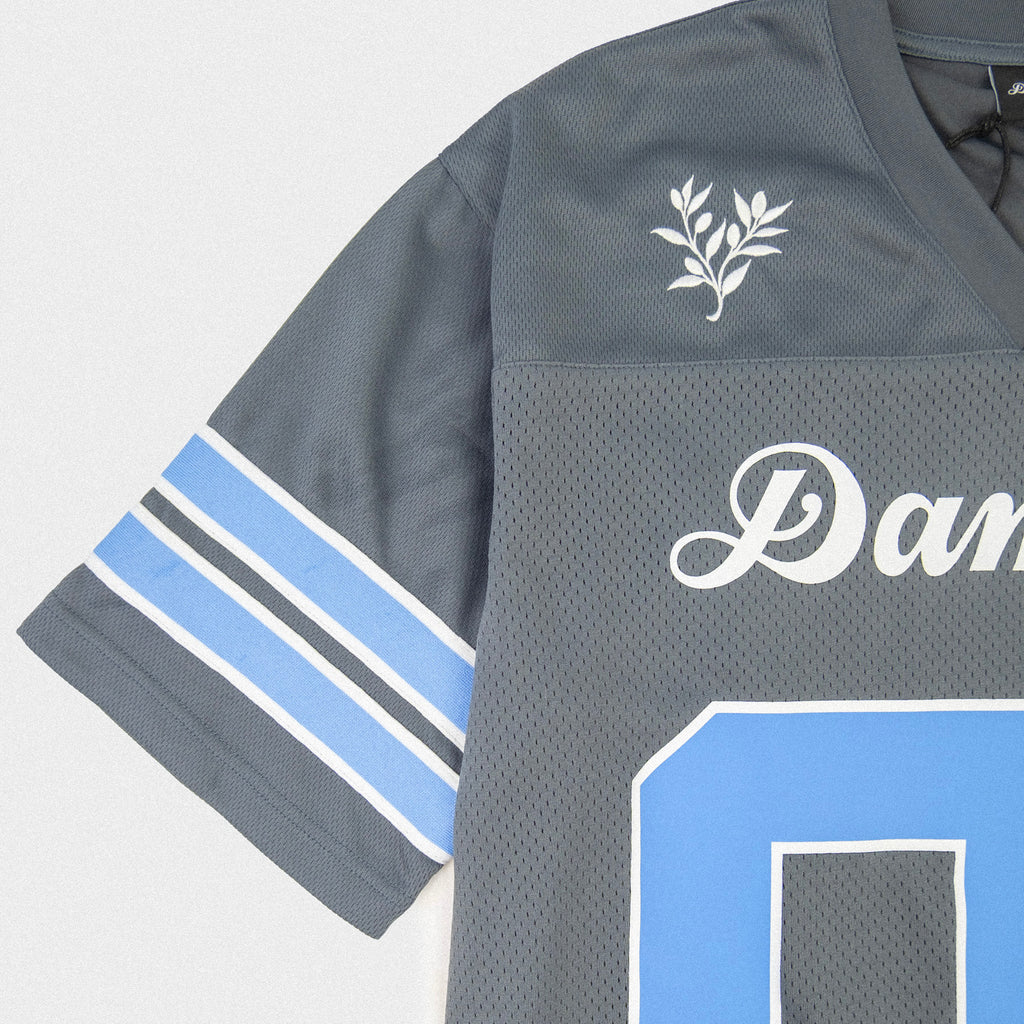 Football Jersey - Gray/Pacific Blue
