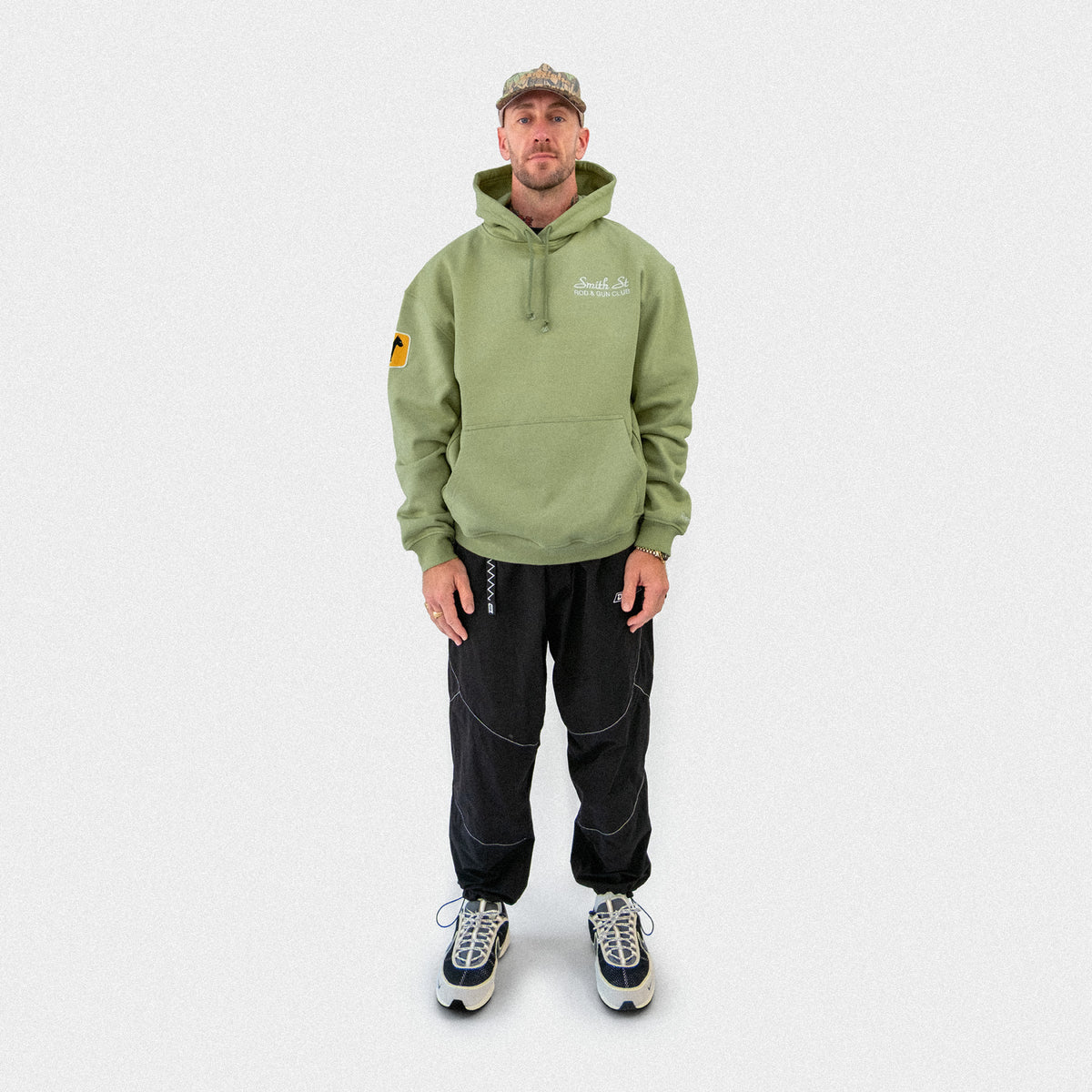 Smith Street x Damiano Ultra Heavyweight Hoodie - Sage Green
