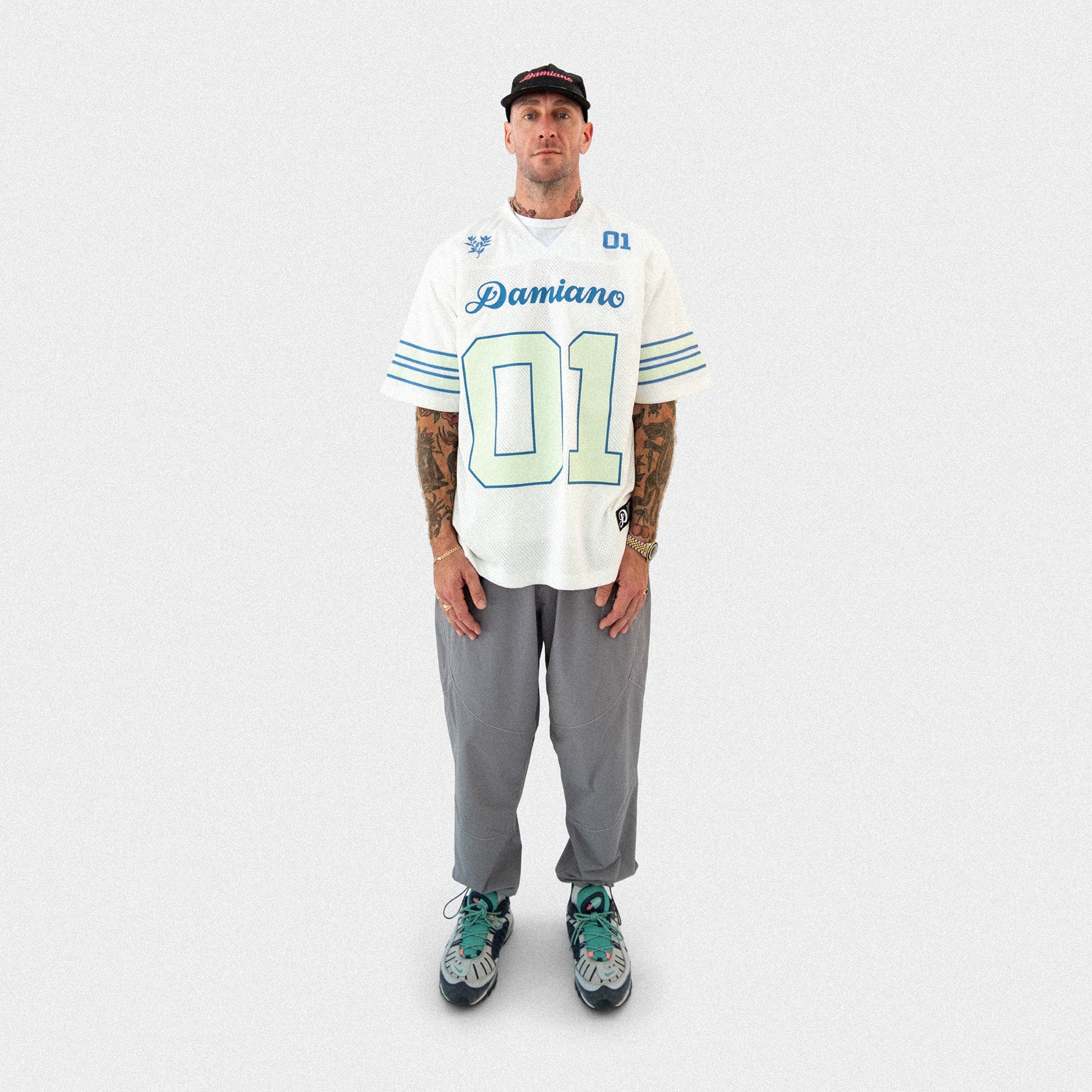 Football Jersey - White/Mint