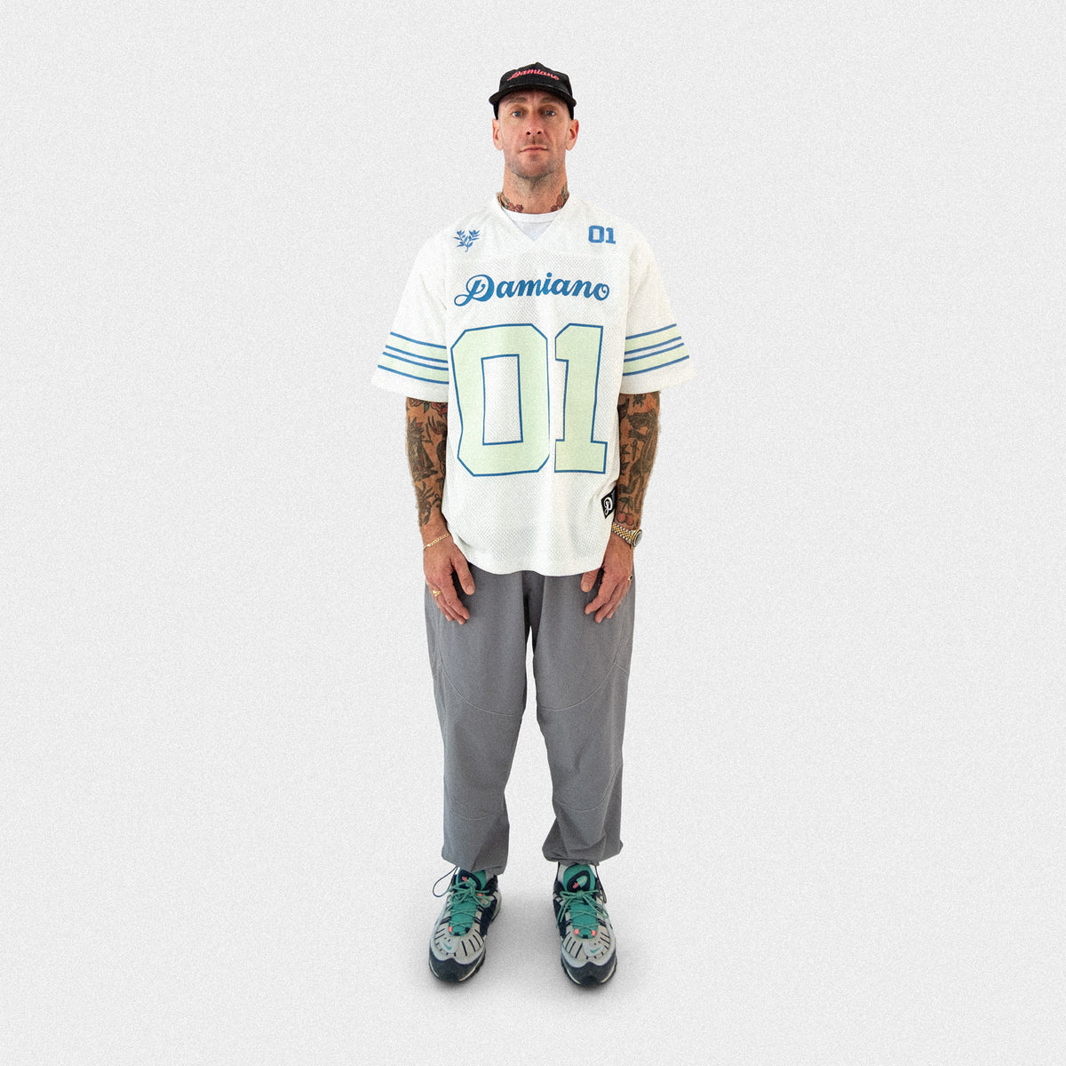 Football Jersey - White/Mint