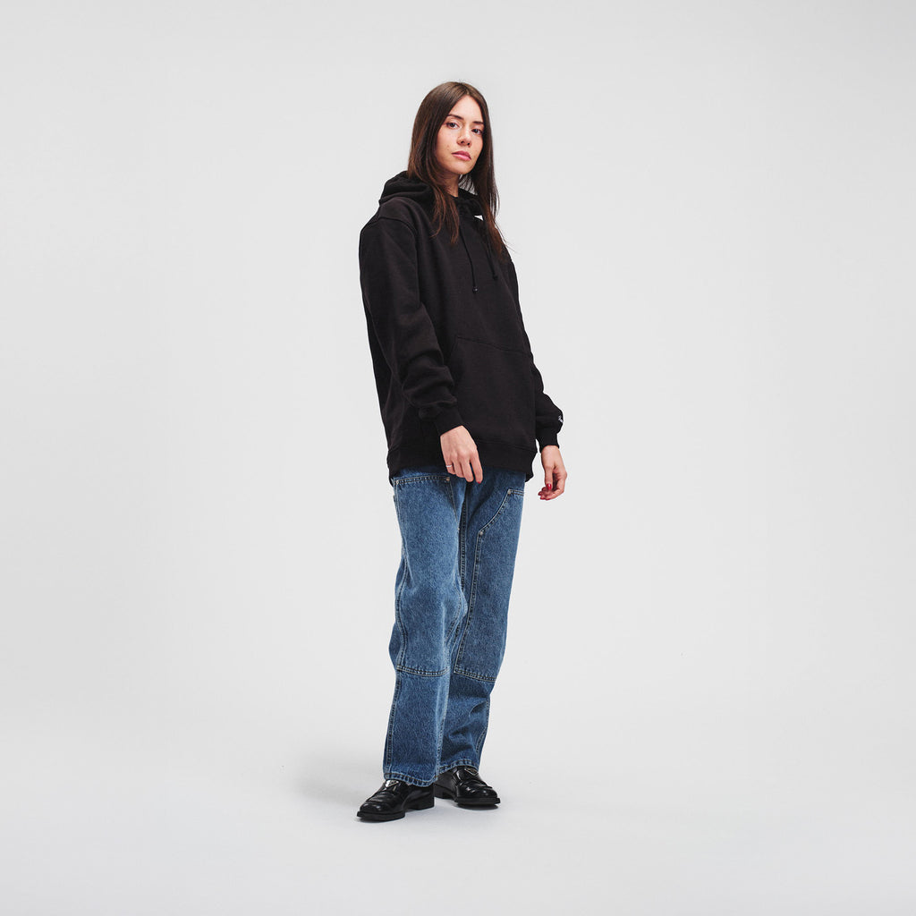 woman model thin tattoos black hoodie nike air max jordan high quality luxury streetwear new york city nyc damiano clothing