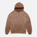 Vintage enzyme mineral wash mocha brown hoodie sweatshirt sweats high quality cotton men’s luxury streetwear fashion style Damiano clothing