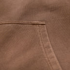 Vintage enzyme wash mocha brown hoodie sweatshirt sweatpants joggers sweats high quality cotton men’s luxury streetwear fashion style Damiano clothing asics