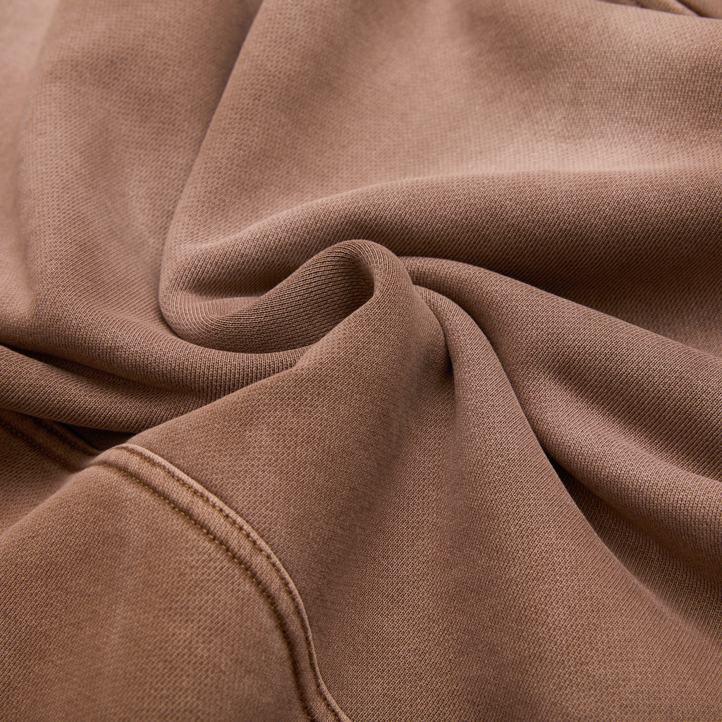 Vintage enzyme wash mocha brown hoodie sweatshirt sweatpants joggers sweats high quality cotton men’s luxury streetwear fashion style Damiano clothing asics