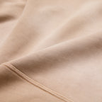 Vintage enzyme mineral wash cream beige tan light brown hoodie sweatshirt sweats high quality cotton men’s luxury streetwear fashion style Damiano clothing oversized