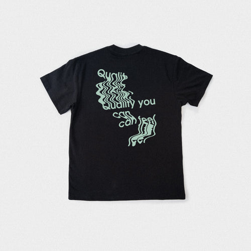 Drip Tee - Black/Mint