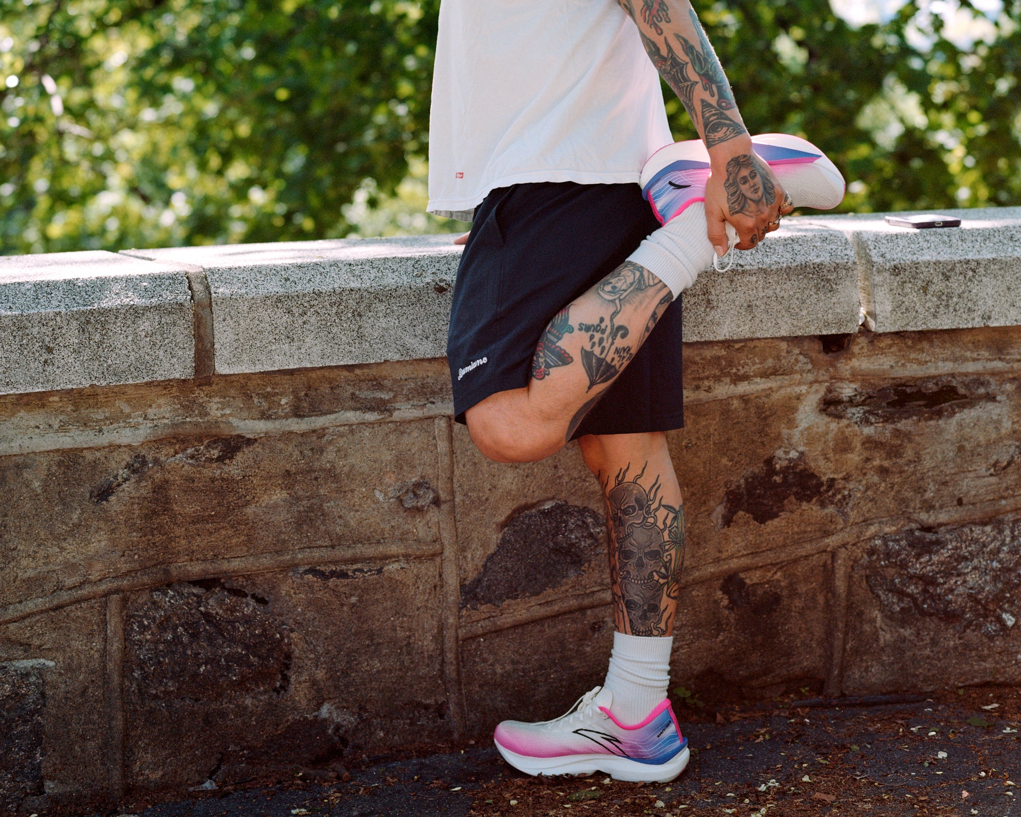 man tattoos Nike air max jordan damiano clothing new york city hardcore music high quality cotton streetwear running athleisure