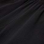 Black lightweight athletic men’s shorts activewear running luxury streetwear high quality Damiano clothing New York City 