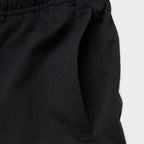 Black lightweight athletic men’s shorts activewear running luxury streetwear high quality Damiano clothing New York City 