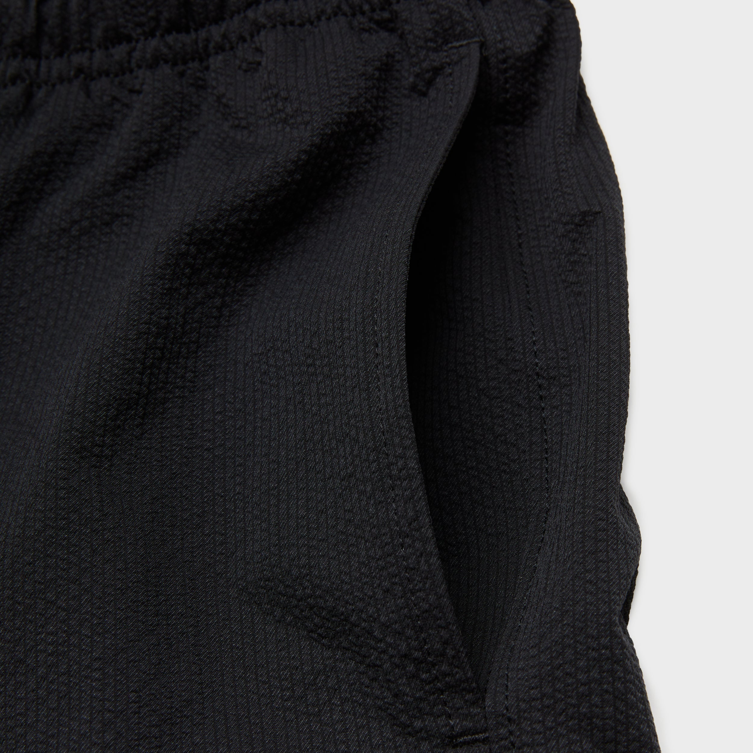 Black lightweight athletic men’s shorts activewear running luxury streetwear high quality Damiano clothing New York City 