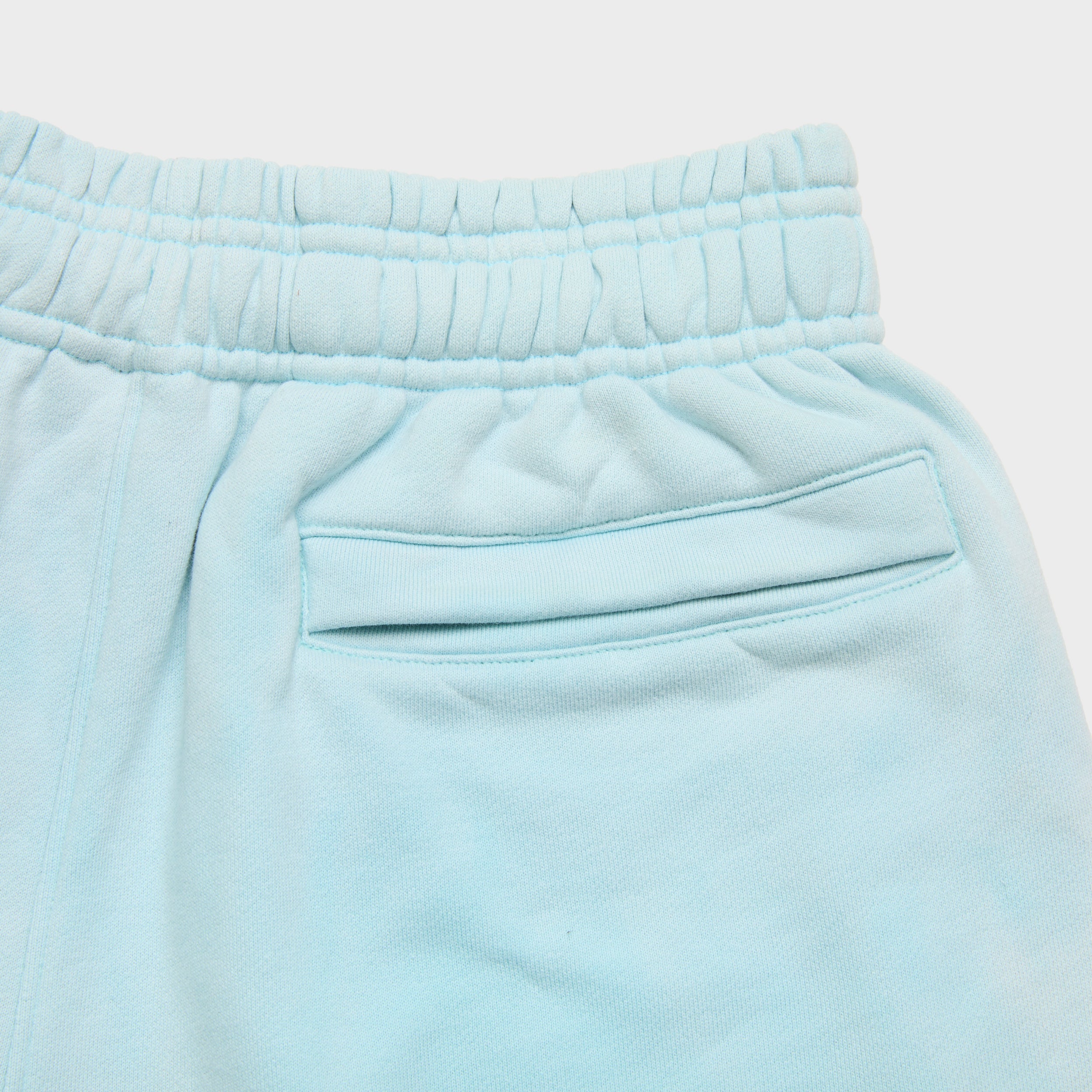 Light sky blue bleach dyed men’s sweat shorts sweatshorts high quality cotton luxury streetwear Damiano clothing