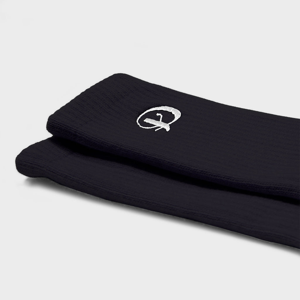 black socks white damiano script embroidery cotton luxury streetwear high quality new york city nyc clothing