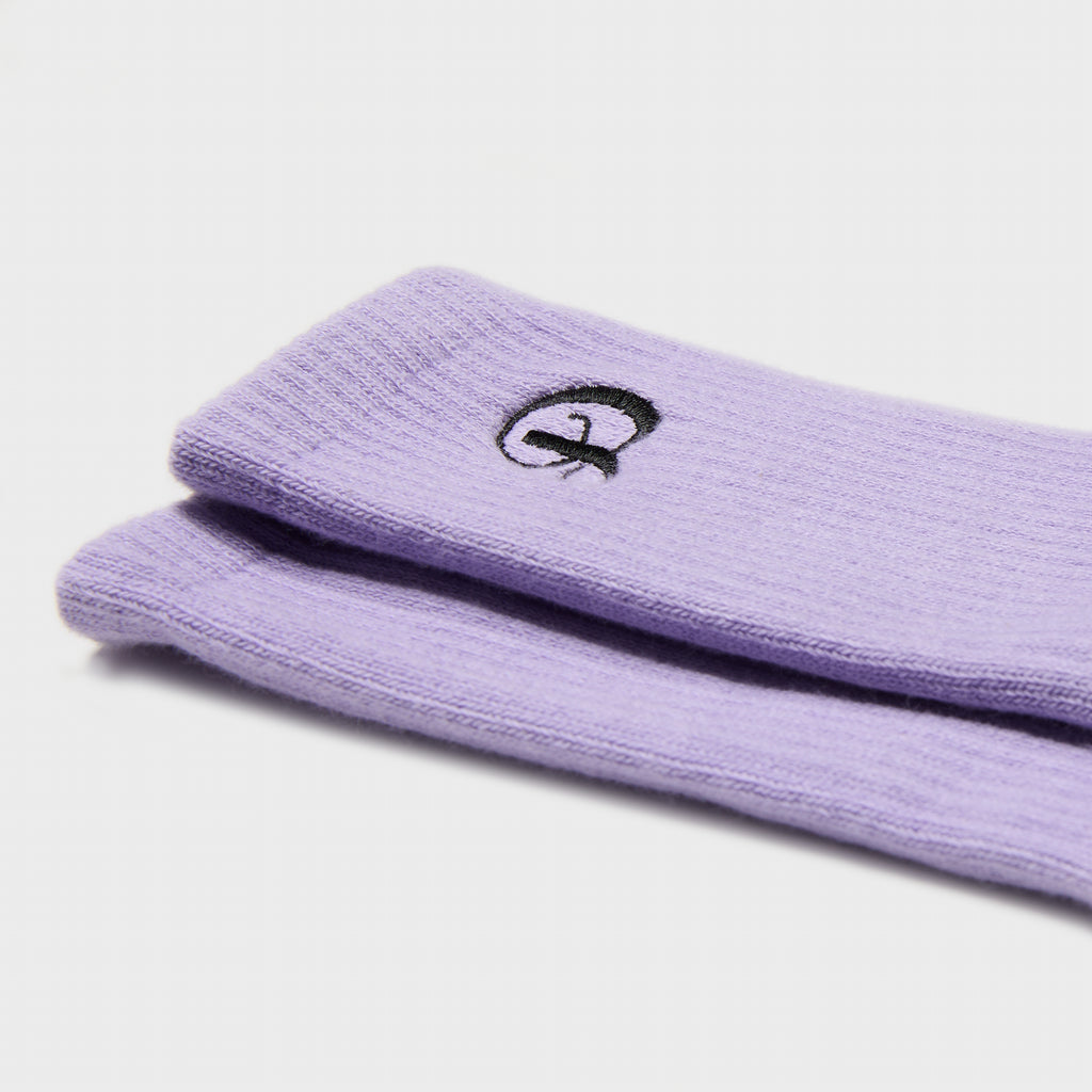 Light purple lavender lilac sock cotton crew high quality Damiano clothing streetwear men’s style fashion