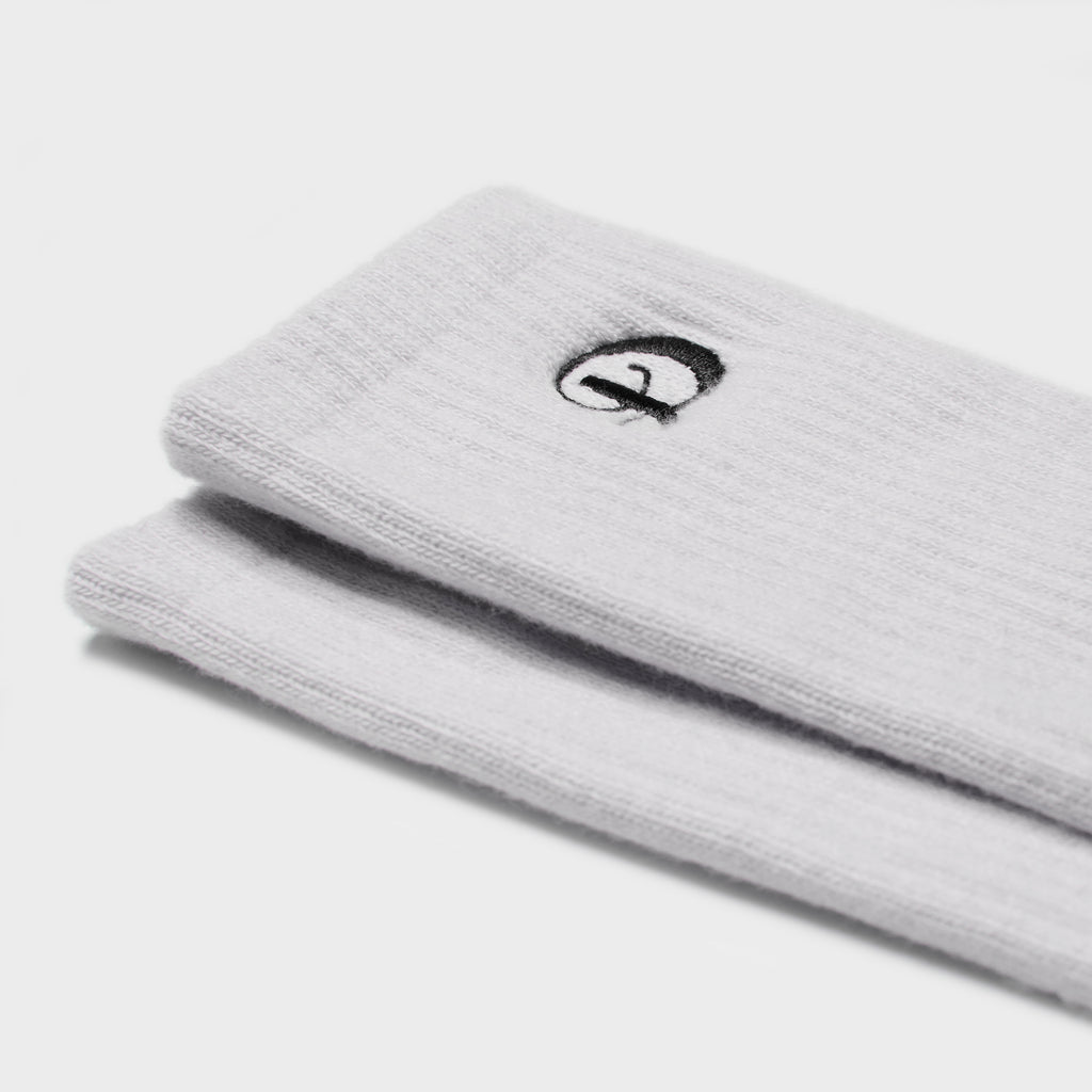 white cotton socks embroidered black logo new york city luxury streetwear men's fashion style high quality