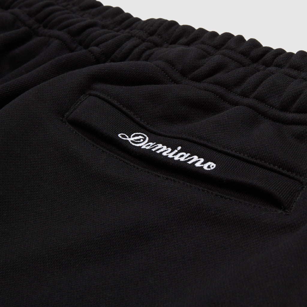 Black sweatpants joggers sweats high quality cotton luxury streetwear men’s style fashion Damiano clothing