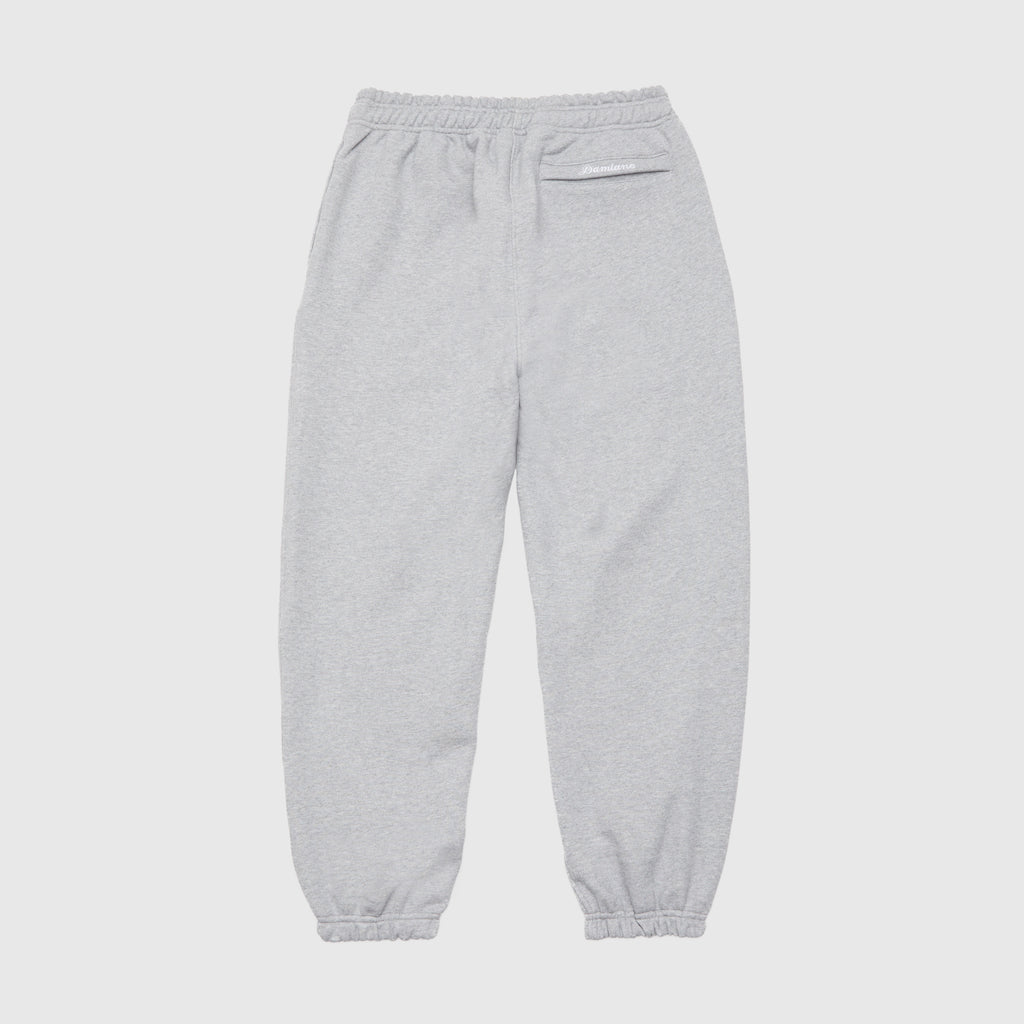 Light heather gray sweatpants joggers high quality cotton luxury streetwear Damiano clothing men’s style fashion