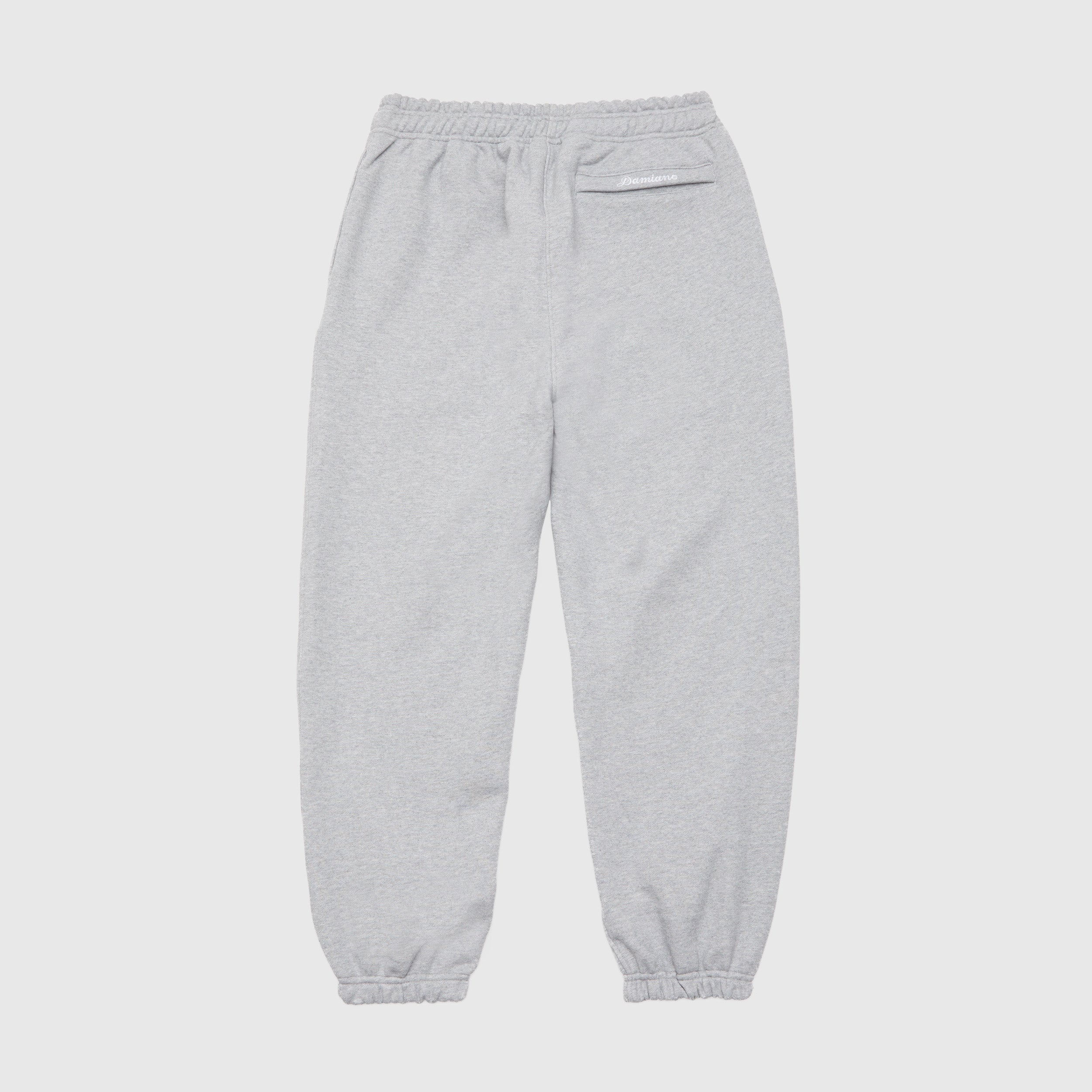 Light heather gray sweatpants joggers high quality cotton luxury streetwear Damiano clothing men’s style fashion