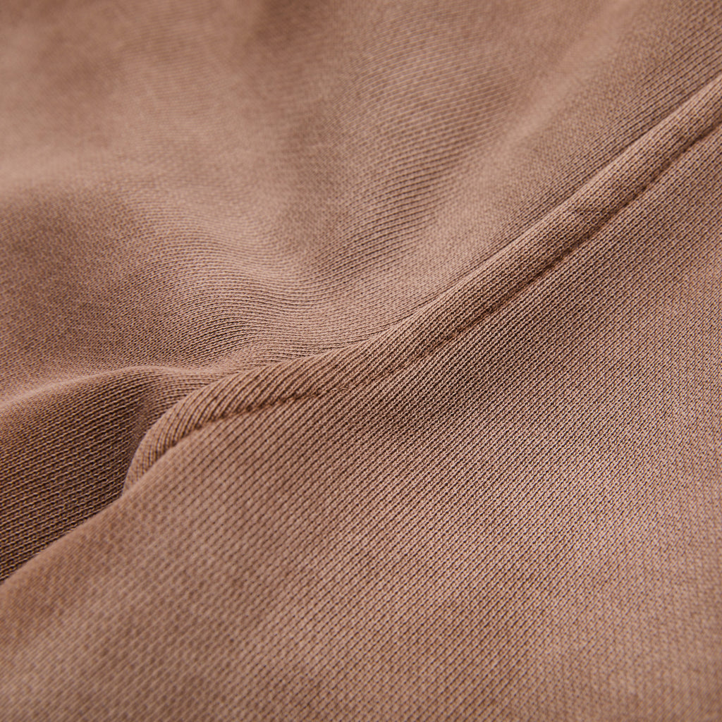 Vintage mineral enzyme wash mocha brown sweatpants joggers sweats high quality cotton men’s luxury streetwear fashion style Damiano clothing